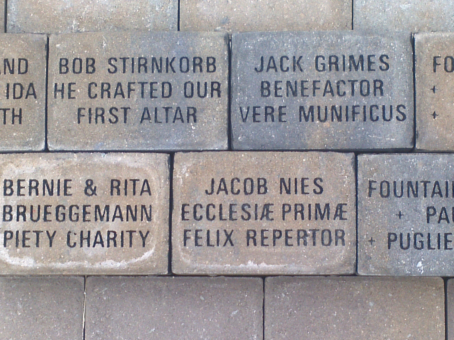 Inscribed Memorial Stones